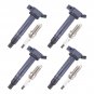 4 Ignition Coils + Spark Plugs For Toyota 4Runner Camry FJ Cruiser RAV4 UF487