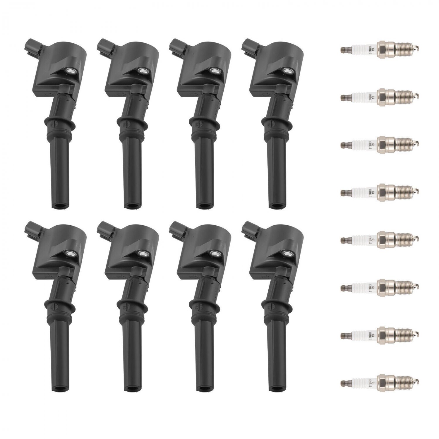 6 Ignition Coils + Spark Plugs For Ford Mustang Expedition Explorer F-150 889213