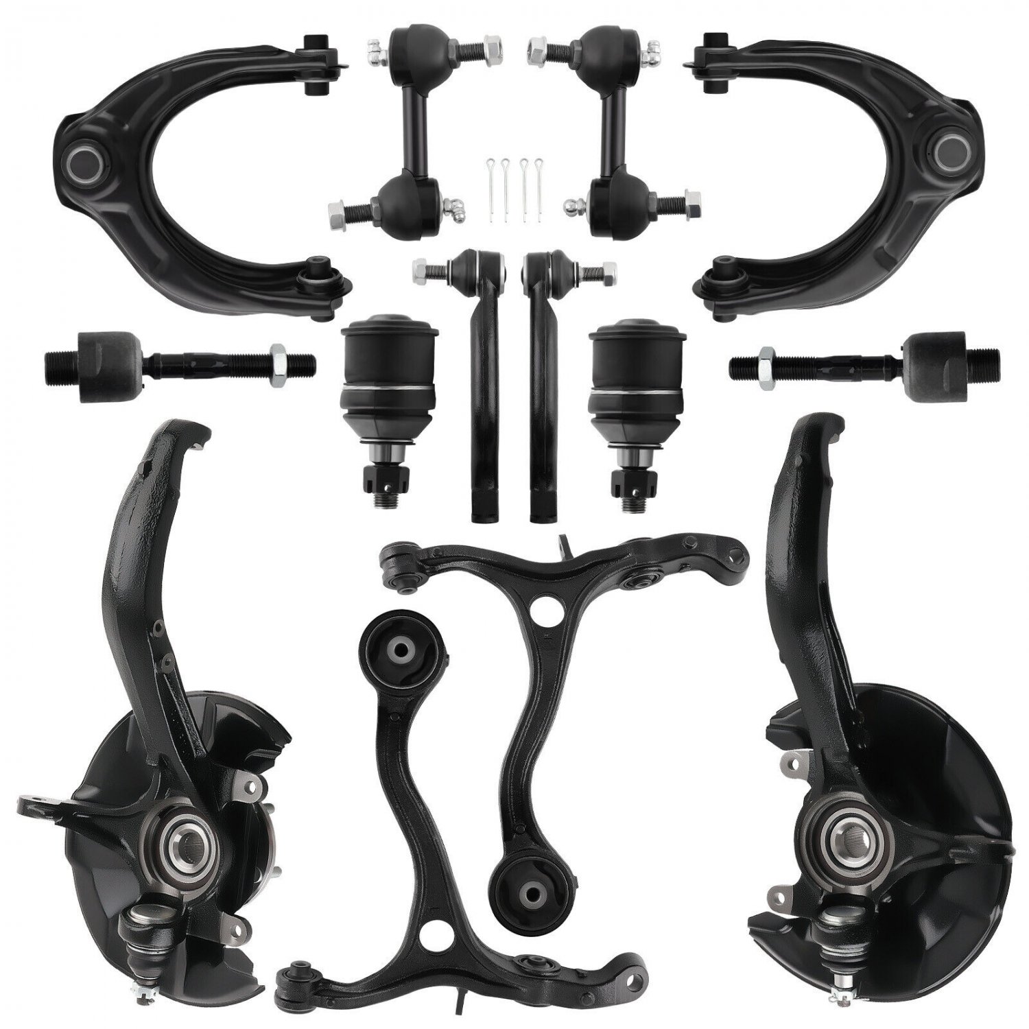 Front Knuckles Hub Lower Control Arms Joints  for Honda Accord 2008-2012 K90457