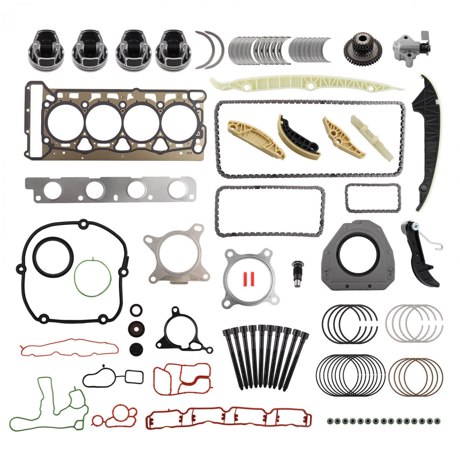 1.8T Engine Rebuild Overhaul Kit for VW Passat Audi A4 A5 TT CDAA CDAB CDHA CDHB