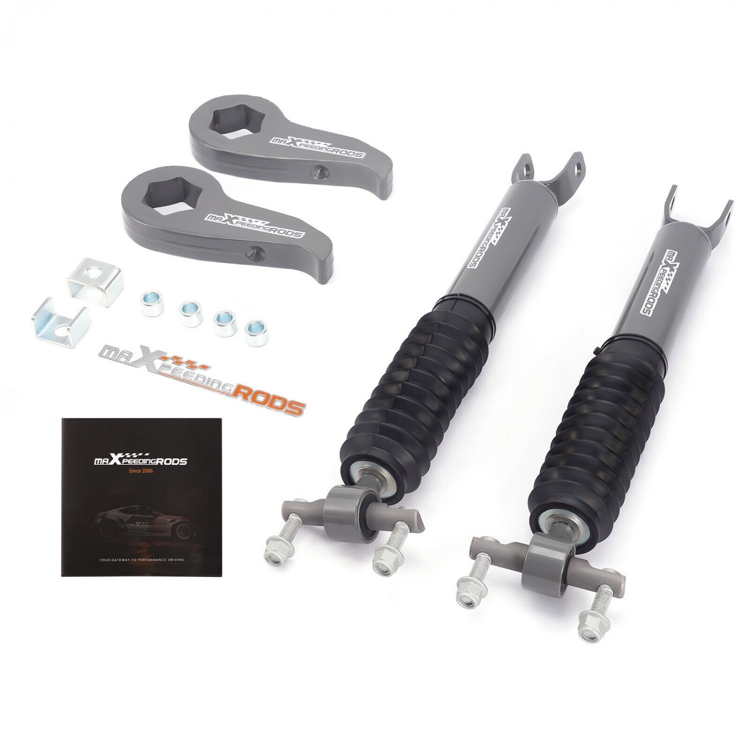 2"  Leveling Kit w/Lift Shocks for Chevy/GMC 2500/3500HD 2020-24 w/ Torsion Key