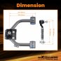 4pcs Adjustable Front Rear Camber Arm Kit For Honda Accord 2003-2007 Acura TSX
