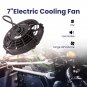 Universal Engine Transmission Oil Cooler 13 Rows & 7" Cooling Fan with Hose