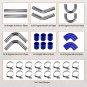 New 3'' 76mm DIY Aluminum Intercooler Pipe Kit w/ Silicone Hose & Clamps