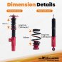MaXpeedingrods Coilovers Lowering Kit For VW Jetta MK5 Golf 2006-11 MK6 2012-18