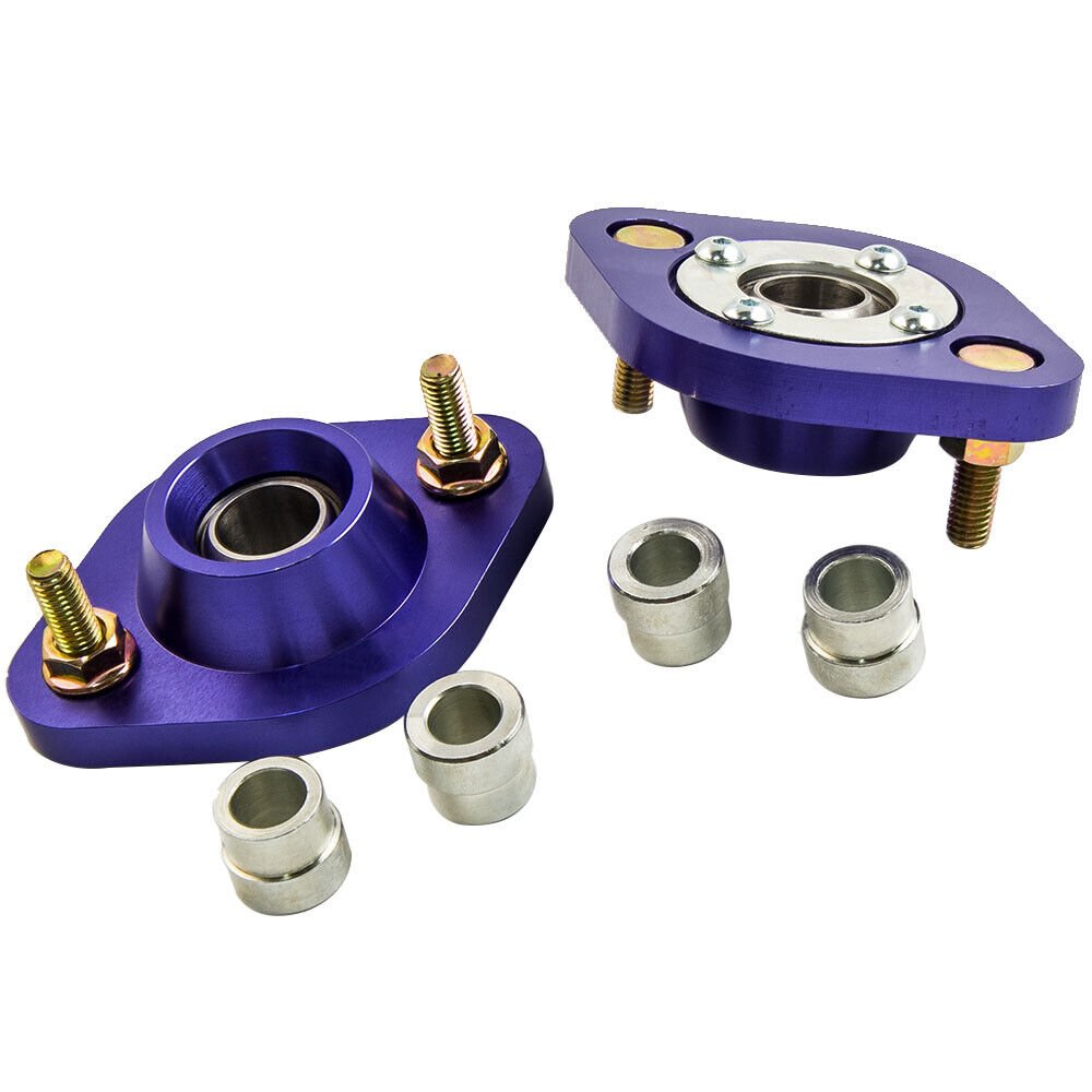 Pair Coil Shock Mounts For BMW E36 E46 Pillow Ball Rear Upper Camber Plates