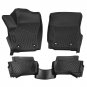 Floor Liner Mats for Toyota Tacoma Double Cab 2024 All Weather Protection Black