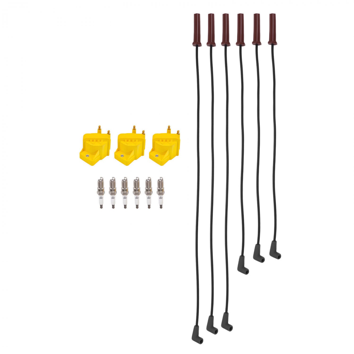 Ignition Coil & Spark Plug & Wire for Buick Century Regal Chevy Camaro 3.8L V6