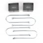 Front 3" Rear 4 " Drop Coil Spring Lowering Kit For GMC Jimmy 2WD V6 1984-97