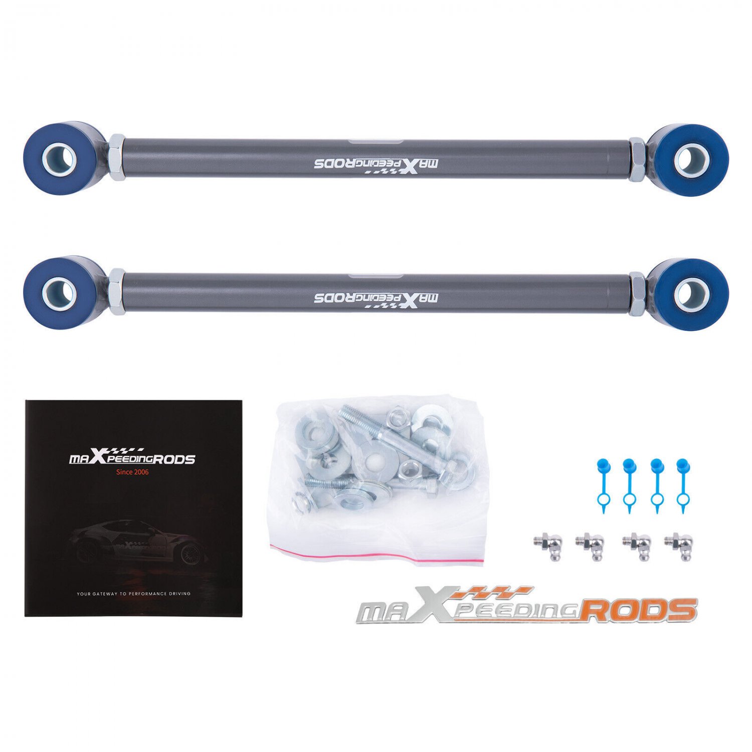 Adjustable Rear Strut Rods w/ Polyurethane Bushings for Chevy Corvette 1963-1979