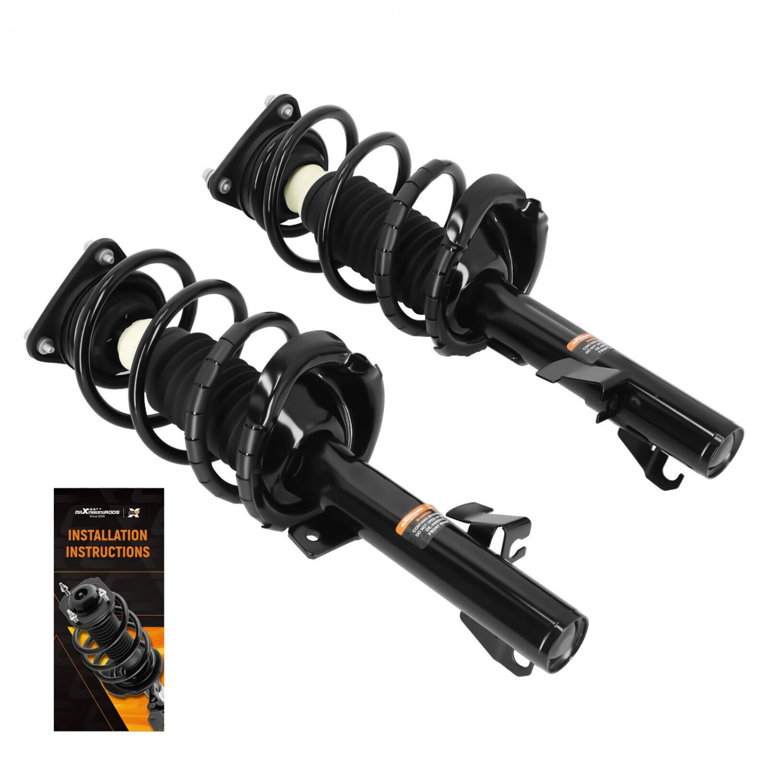 2x Front Struts w/Coil Spring Assembly For 2004-2009 2010 2011 2012 2013 Mazda 3