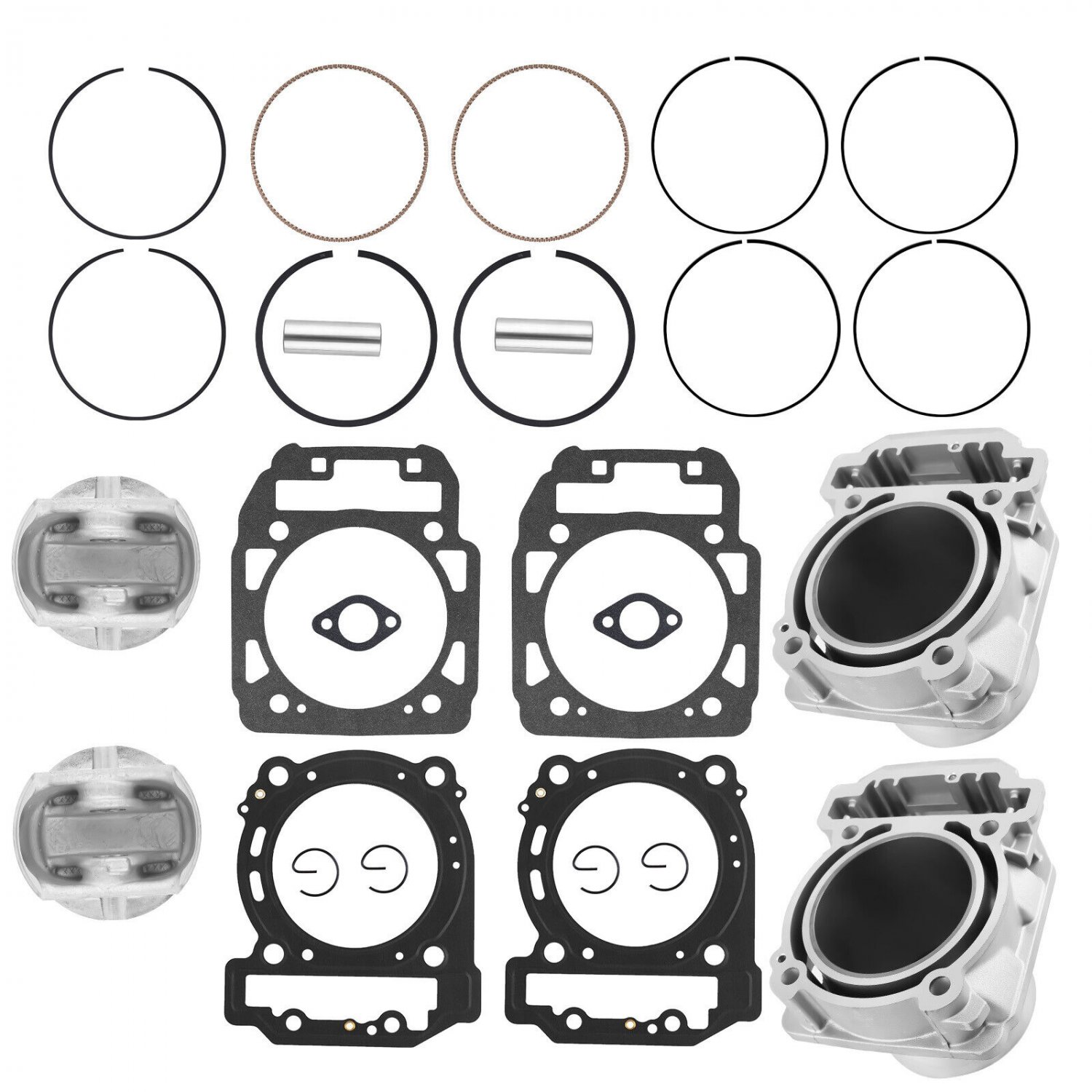 Front Rear Cylinder Piston Kit For Can-Am Outlander 1000 MAX 2012-2020 4206235