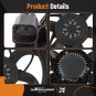 Radiator Cooling Fan Assembly 400W fit for BMW E83/X3 2004-2011 17113452509