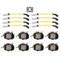 8 Round Ignition Coils Set Spark Plug Wires For Chevy Silverado 1500 2500 GMC