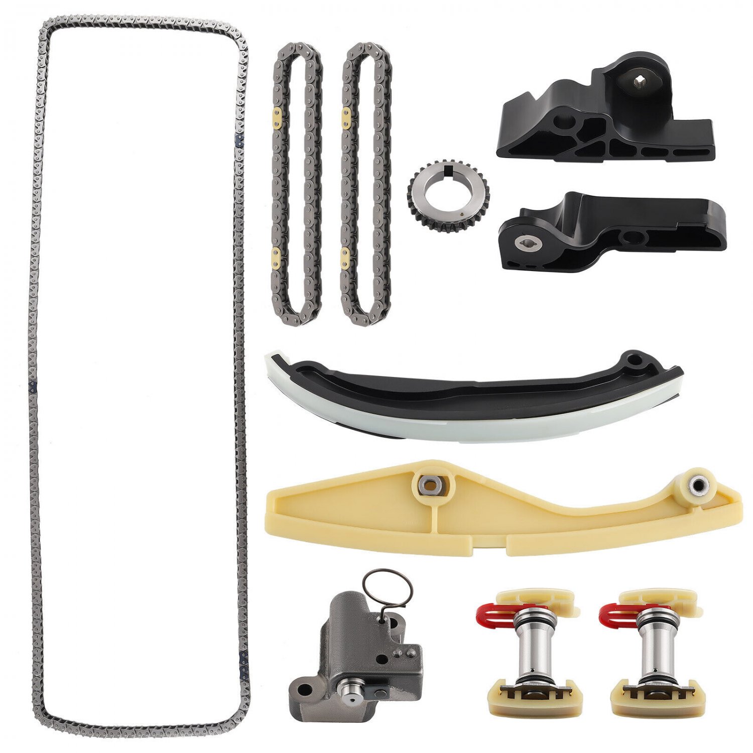 Engine Timing Chain Kit W/Tensioner & Guide For Ford F-150 Explorer Mustang