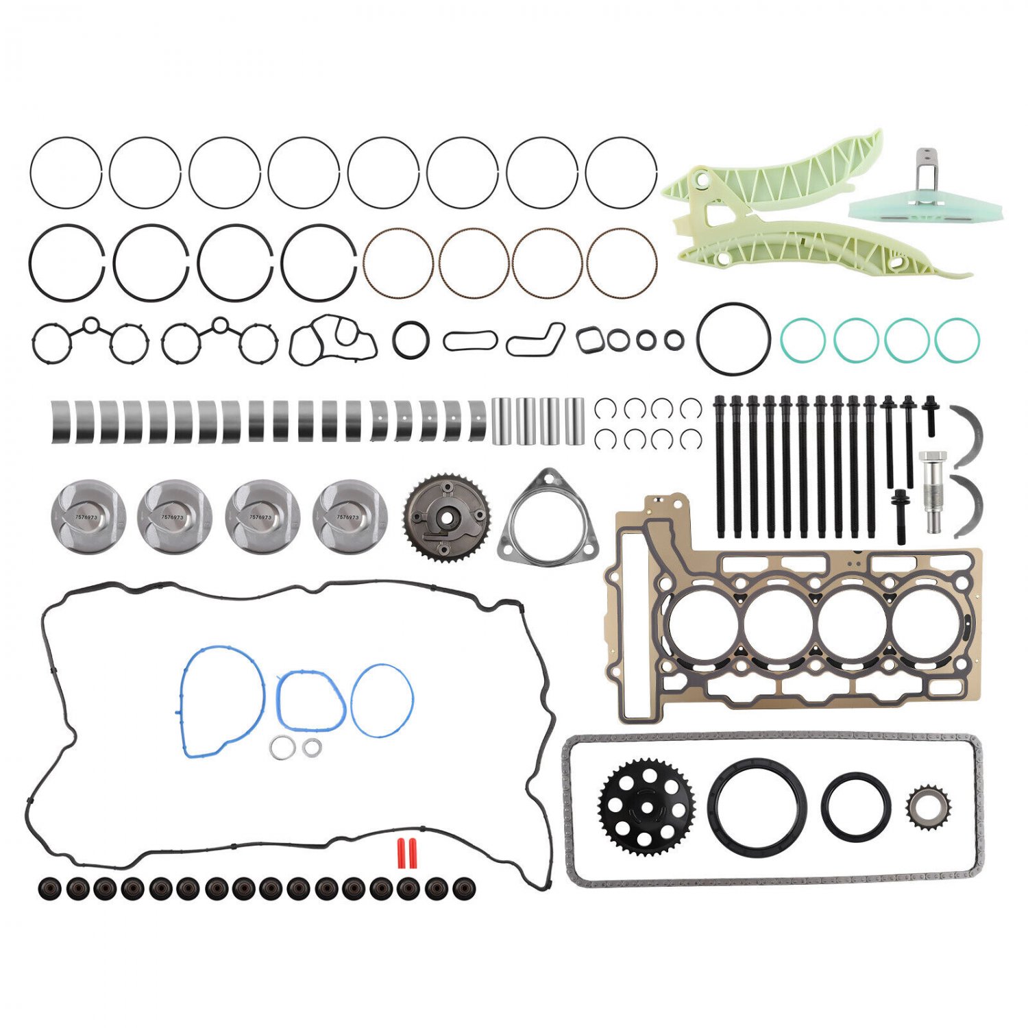1.6T N14B16 Engine Rebuild Overhaul Kit w/ Timing Set For Mini Cooper S R55-R59