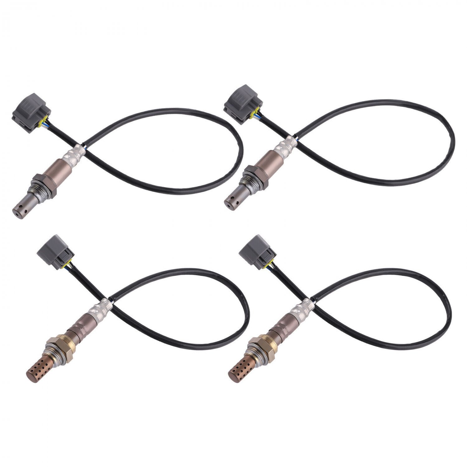 4PCS Oxygen O2 Sensor For Jaguar Vanden Plas 4.2L V8 2006-2009 234-9125 234-4951