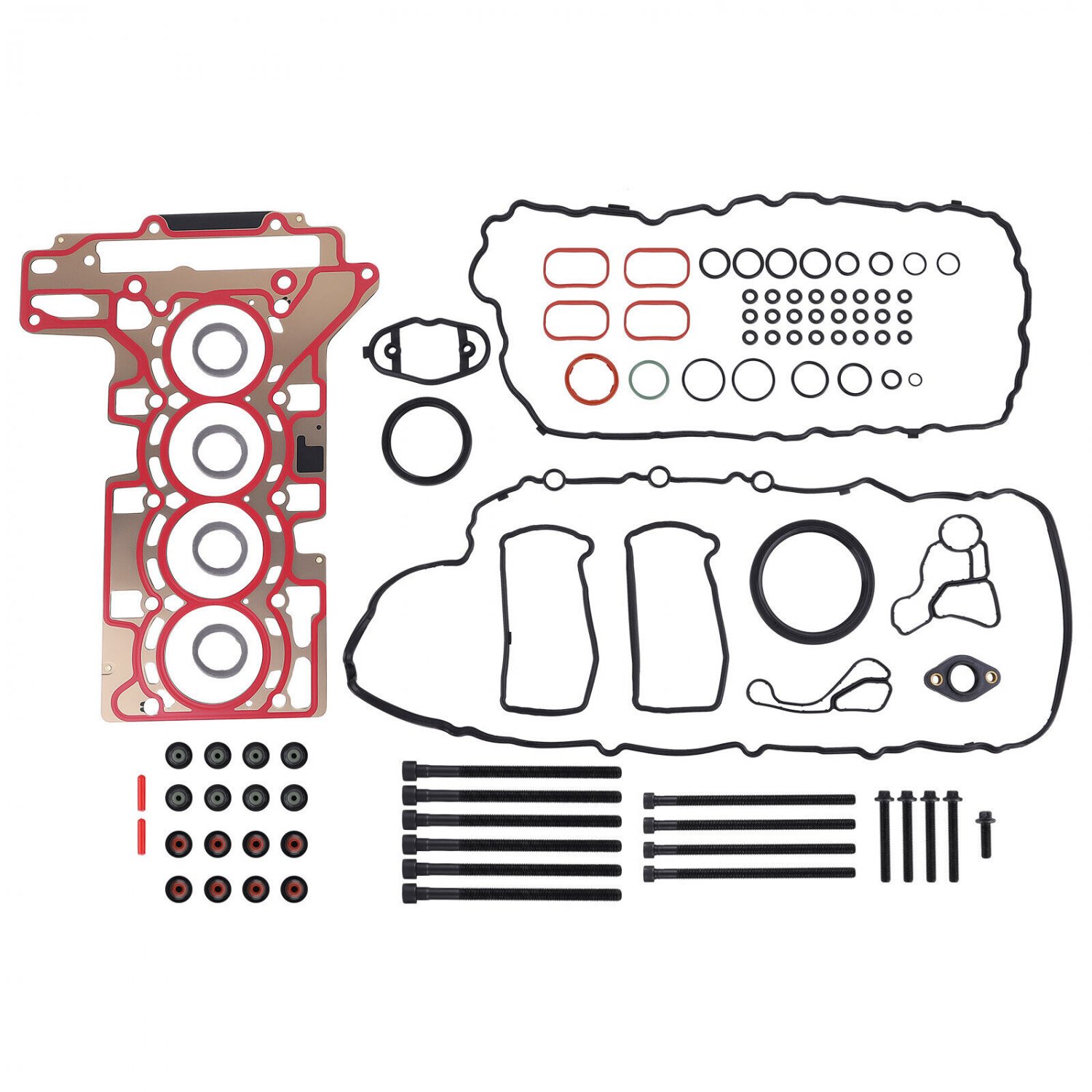 Cylinder Head Gaskets Seals Set w/ Bolt For BMW 328i 320i F3 N20B20 MLS  2.0T