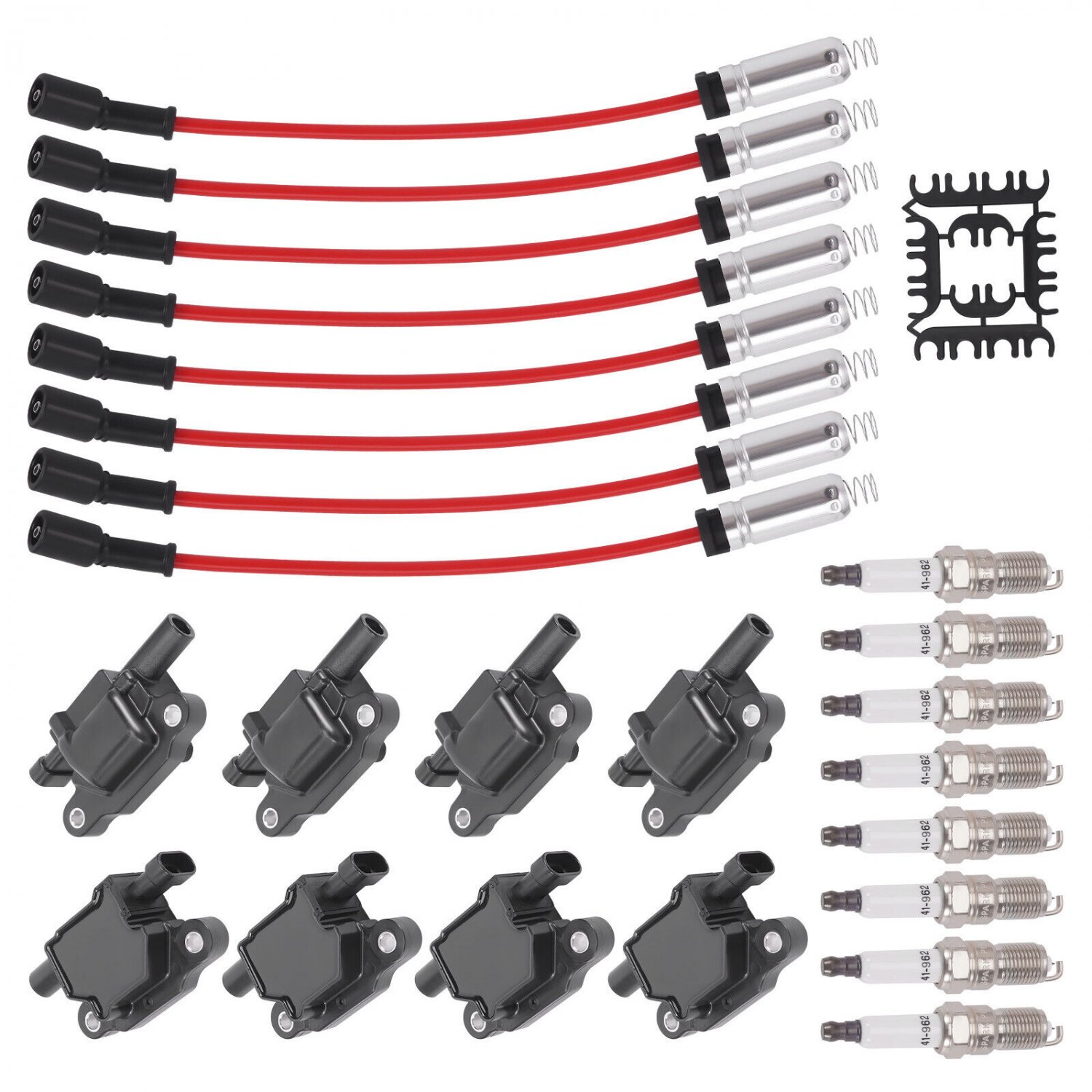 Spark Plugs & Wire & Coil Packs Ignition Coil Set For GM 4.8 5.3 6.0 6.2 UF413