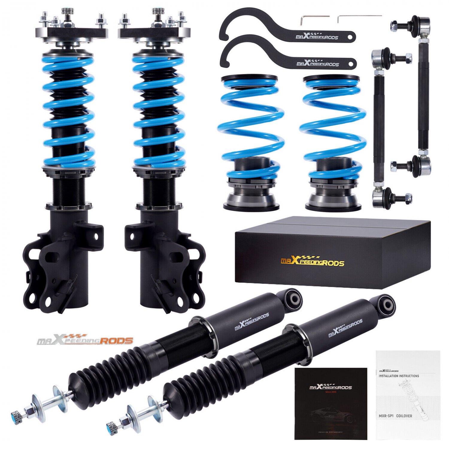 MaXpeedingrods 24 Step Damper Adjustable Coilovers For Honda Civic FB FG 2012-15