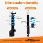 MaXpeedingrods 24 Step Damper Adjustable Coilovers For Honda Civic FB FG 2012-15
