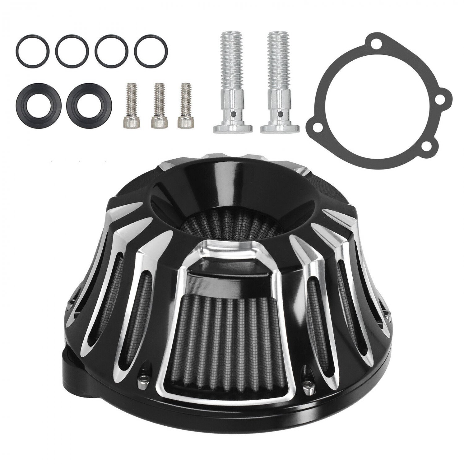 Motorcycle Air Cleaner Intake Filter for Harley Sportster Iron XL 883 1200 04-22