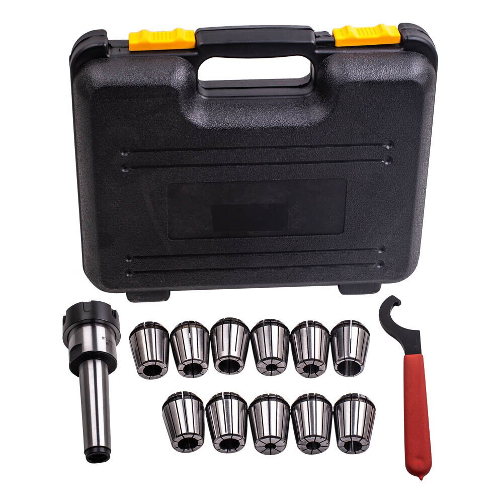 ER32 Collet Set Milling Machine Precision MT3 Shank Chuck Spanner With Box NEW
