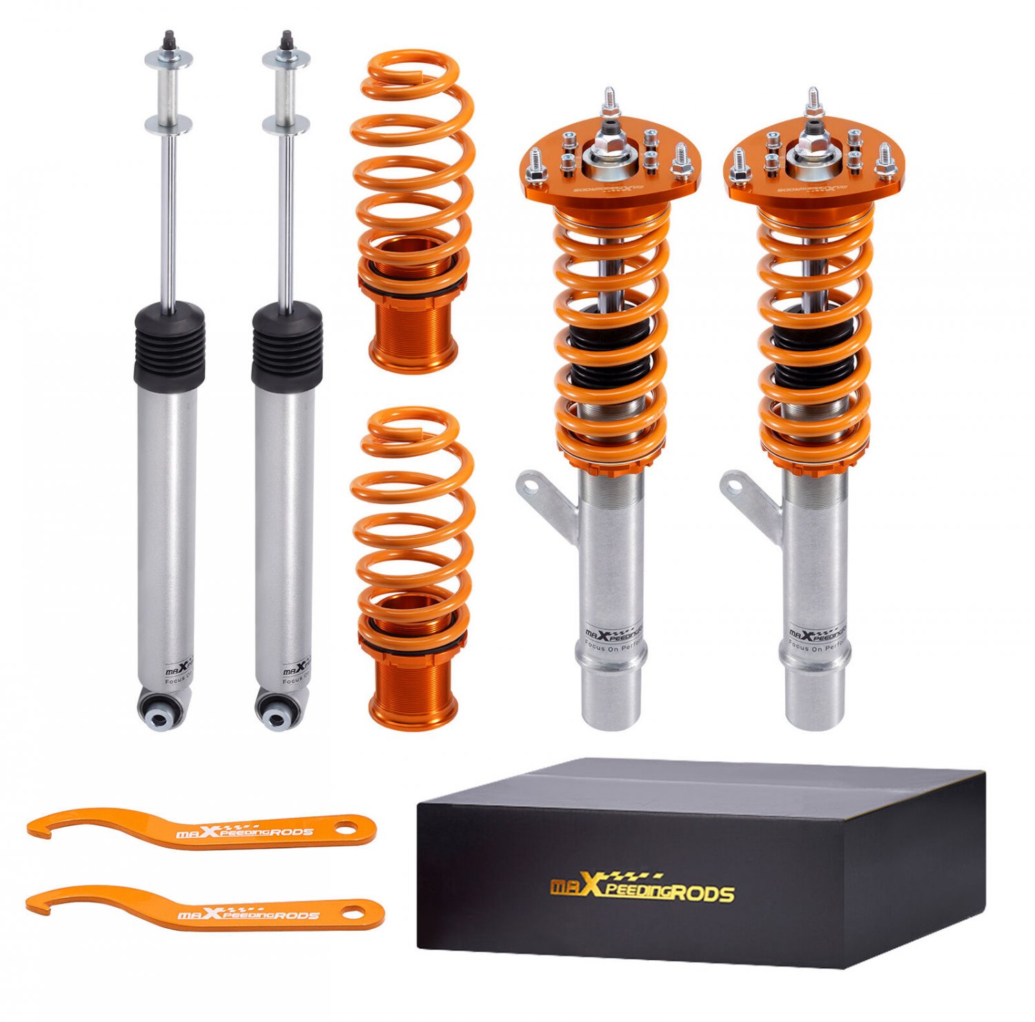 Coilover Suspension Strut Kit For Volkswagen VW Golf R GTI MK7 15-19 Adj. Height