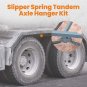 Tandem Axle Hanger Kit Set fit 2" Wide Slipper Spring Heavy Duty for Trailer