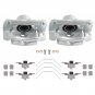 Pair Front Brake Caliper w / Bracket For Ford Fusion 2006-12 Lincoln MKZ 2007-12