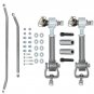Steering Crossover Kit + Sway Bar Links for 1984-2001 Jeep Cherokee XJ RWD & 4WD