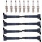 8x Ignition Coil + 8x Spark Plug for Lexus GX460 LS460 LS600h LX570 V8 4.6L 5.7L