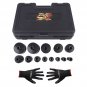 13pc Grooved Locknut Socket Set 1/2" dr. Internal Teeth 18 - 80mm 60mm Long Deep