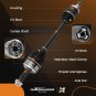 CV Axle Shaft Front Left + Right Set fit for Honda Accord FWD 2.4L L4 2008-2012