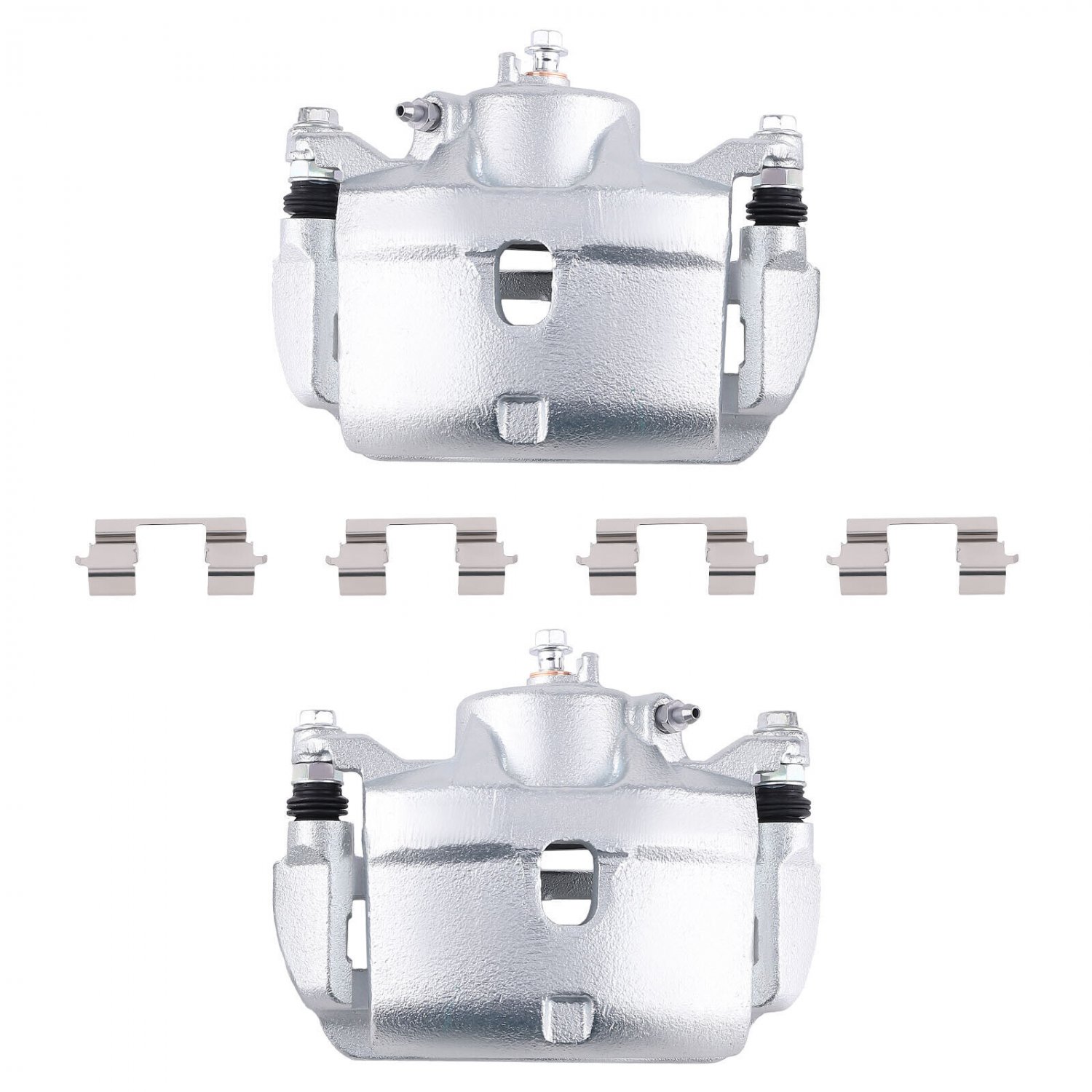 Pair Front Brake Caliper w/ Bracket For Honda Civic EX-L  EX  19-B2660 19-B2661