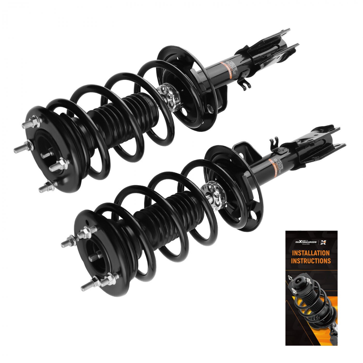2pcs Front Struts w/ Coil Springs For Ford Explorer 2013-2018 3.5L V6 AWD