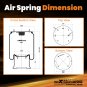 1x Air Suspension Spring Bag for Firestone W01-M58-6364 for Goodyear 1R14-705