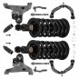 Front Strut w/ Coil Spring + Upper Lower Control Arms For Nissan Titan 2004-2015