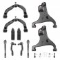Front Strut w/ Coil Spring + Upper Lower Control Arms For Nissan Titan 2004-2015