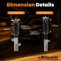 MaXpeedingrods 24 Way Damper Coilovers Lowering Kit for Toyota Camry 1992-2001