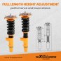 MaXpeedingrods 24 Step Damper Adjustable Coilovers Fit Honda Accord 2013-2017