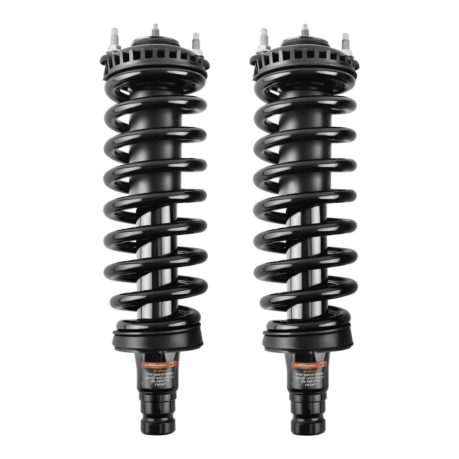 2x Front Complete Struts w/ Coil Spring For Chevy Trailblazer GMC Envoy 171341