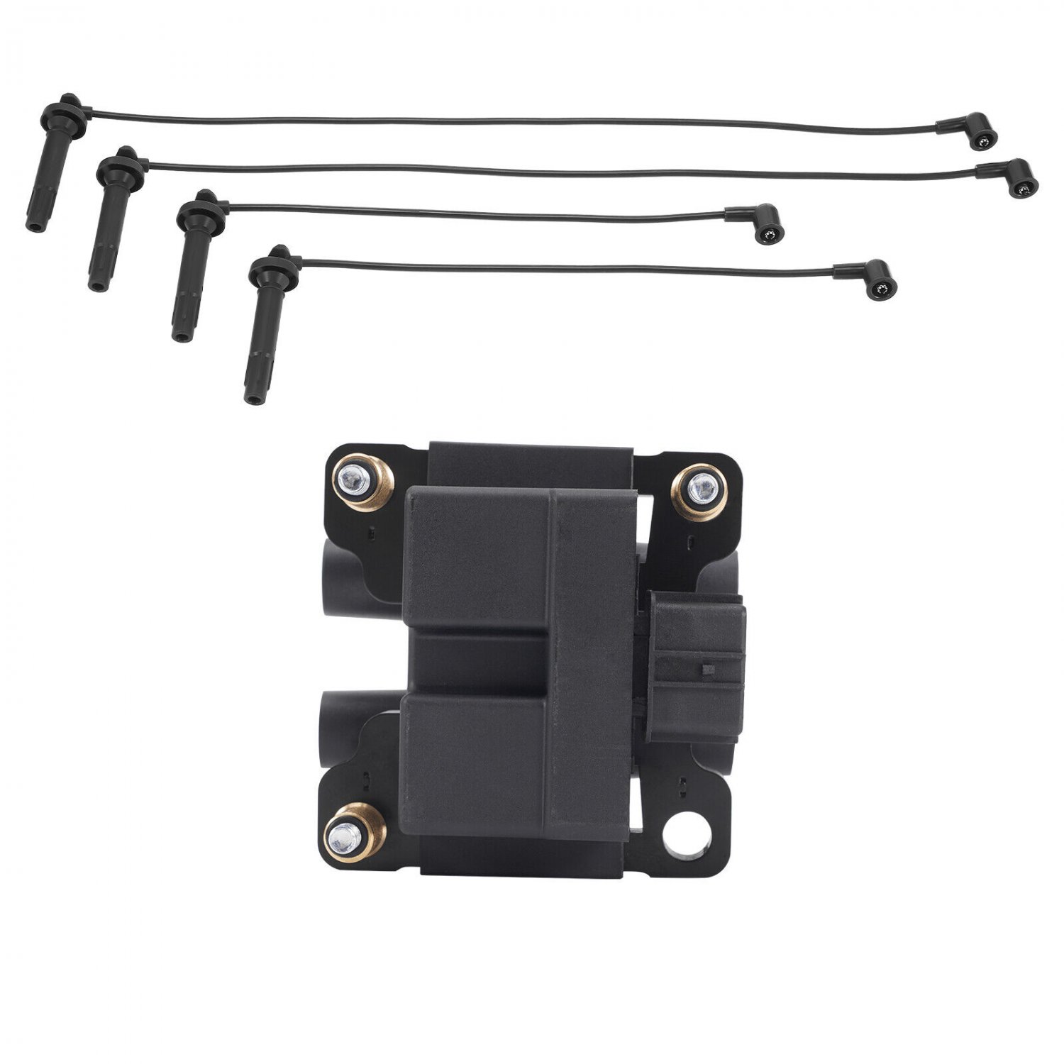 Ignition Coil & Wires For Subaru Impreza Legacy Outback Forester 2.5L UF538 539