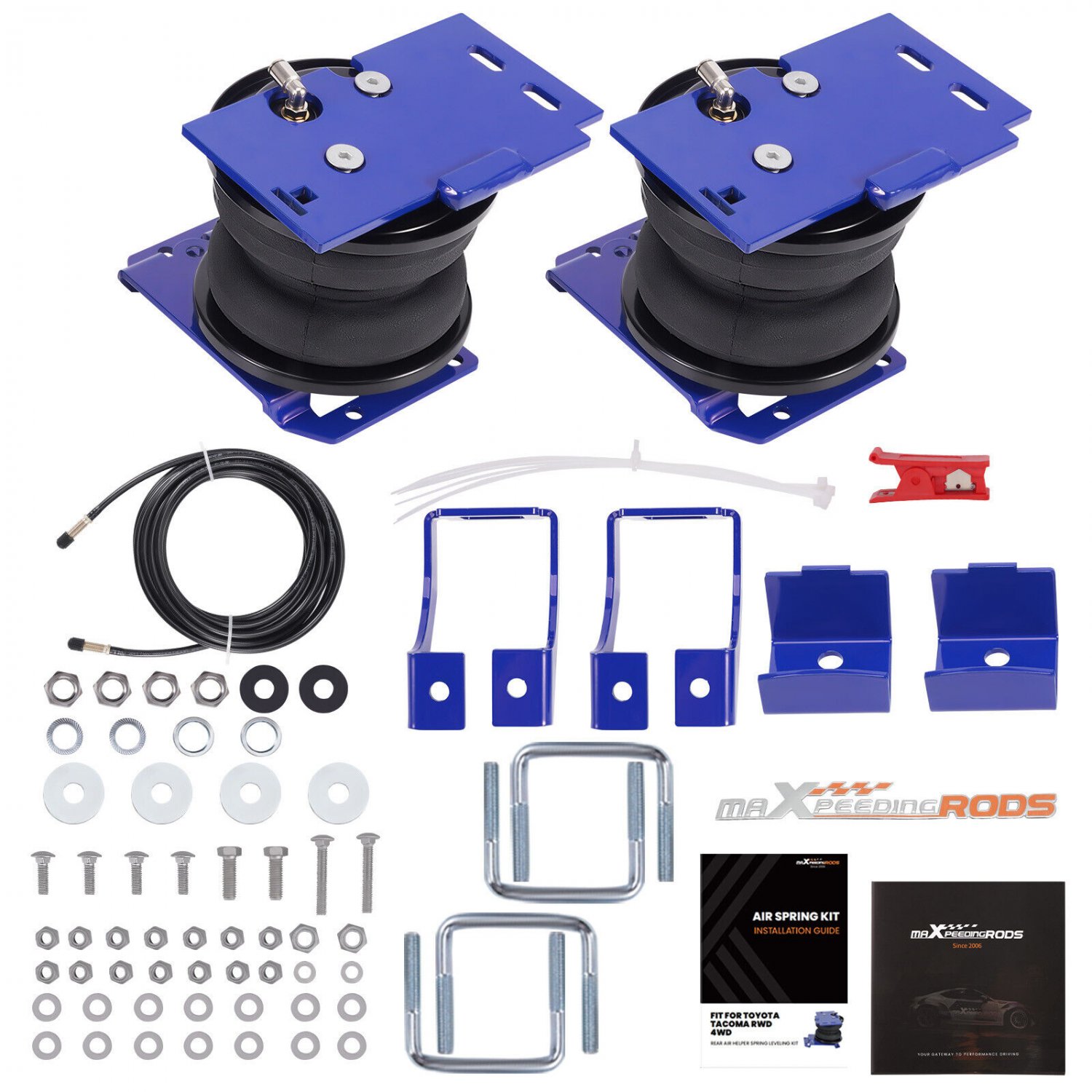 Rear Air Suspension Spring Bag Kit For Toyota Tacoma Prerunner RWD 2005-2012