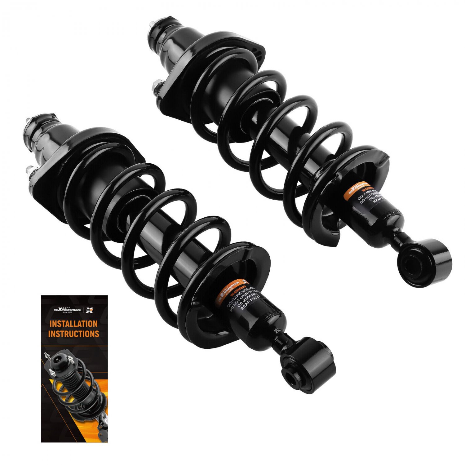Rear Struts w/ Coil Spring Assembly for 2001 2002-2005 Honda Civic Si/LX/EX/DX