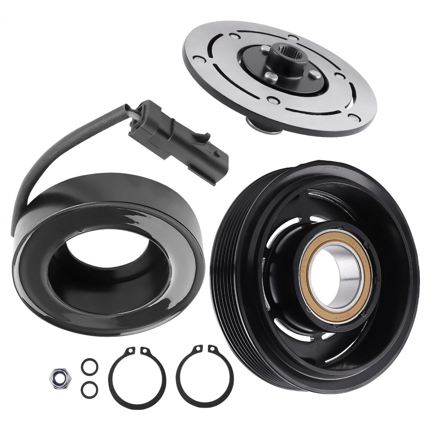 AC Compressor Clutch Kit Fit For Jeep Liberty Dodge Dakota Ram 1500 2500 3500
