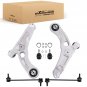 6pcs Front Lower Control Arm w/Ball Joints Sway Bar for Jeep Cherokee 14-18 AWD