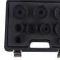 9X 1/2" 3/4" Drive Grooved Lock Nuts Socket Set With External Teeth KM4-KM12