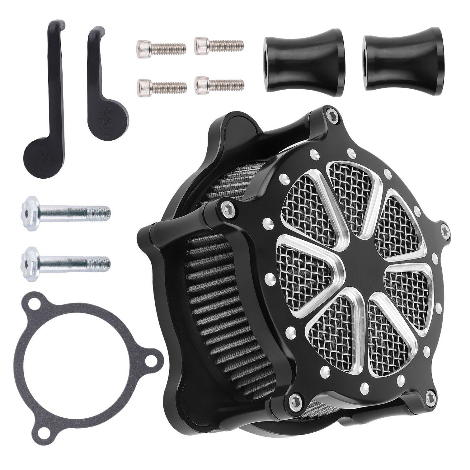 Motorcycle Air Cleaner Intake Filter For Harley Tourin Softail Dyna 2017-2023