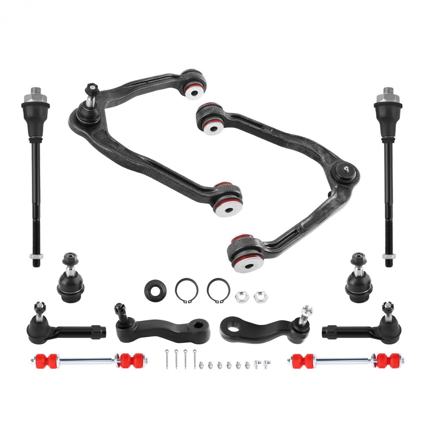 12x Upper Control Arms w/Poly Bushing Assembliy For 99-06 Silvverado Sierra 1500